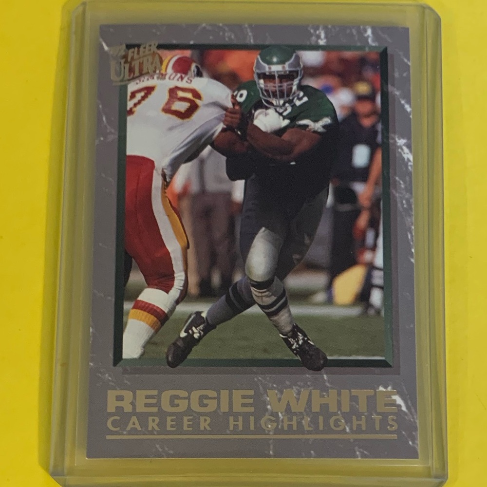 Reggie White #8 of 10 [Career Highlights] 1992 Fleer Ultra Football Trading Card